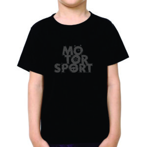 Camiseta Motorsport Preta Infantil